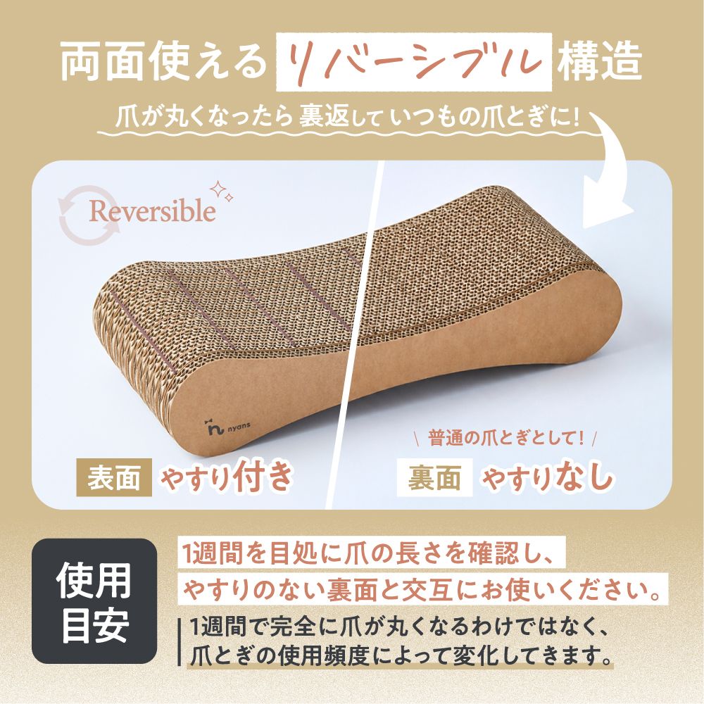 爪が丸くなるnyansの爪とぎ【つめまる2】(新モデル)