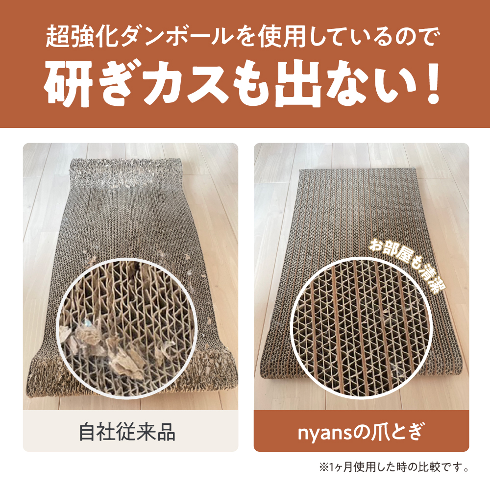 研ぎカスが出ないnyansの爪とぎ【U型】 サイズ: M