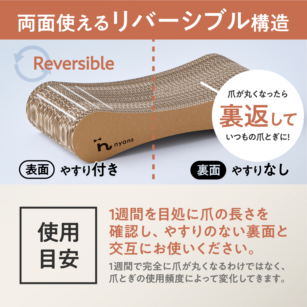 爪が丸くなるnyansの爪とぎ【つめまる】 商品画像5