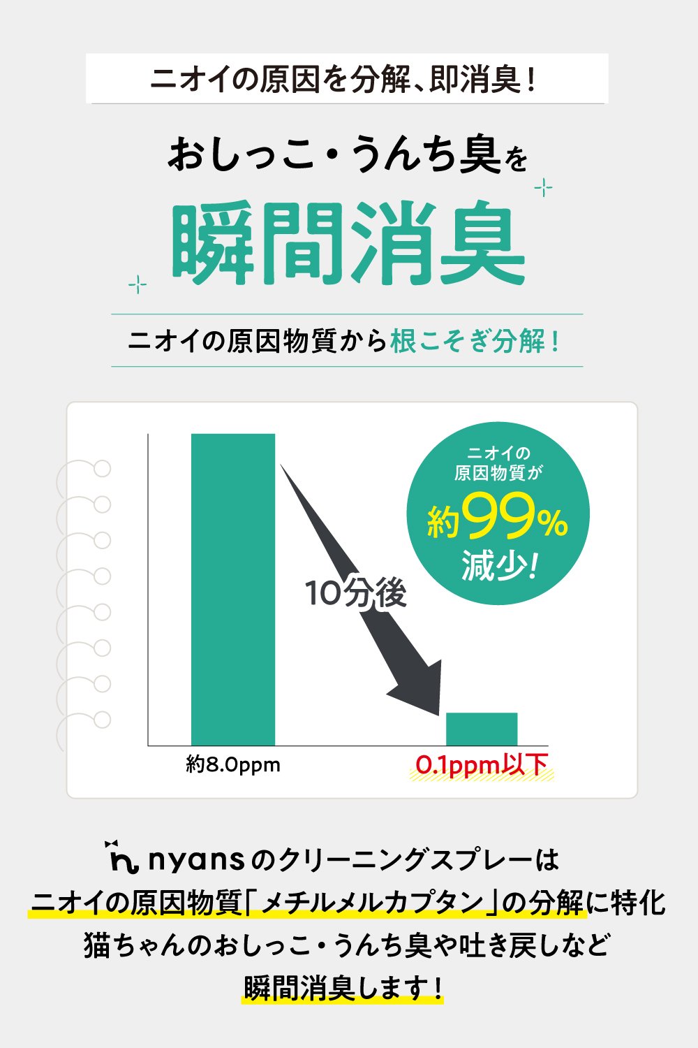 nyansの消臭除菌クリーニングスプレー 商品画像2