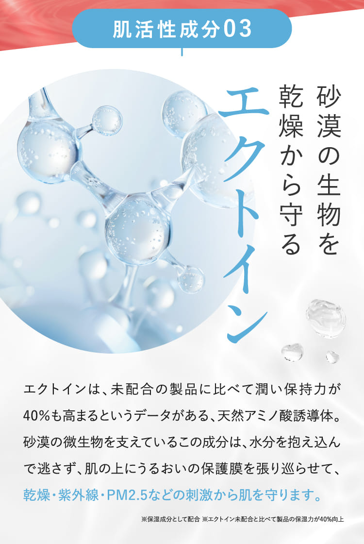 砂漠の生物を乾燥から守るエクトイン