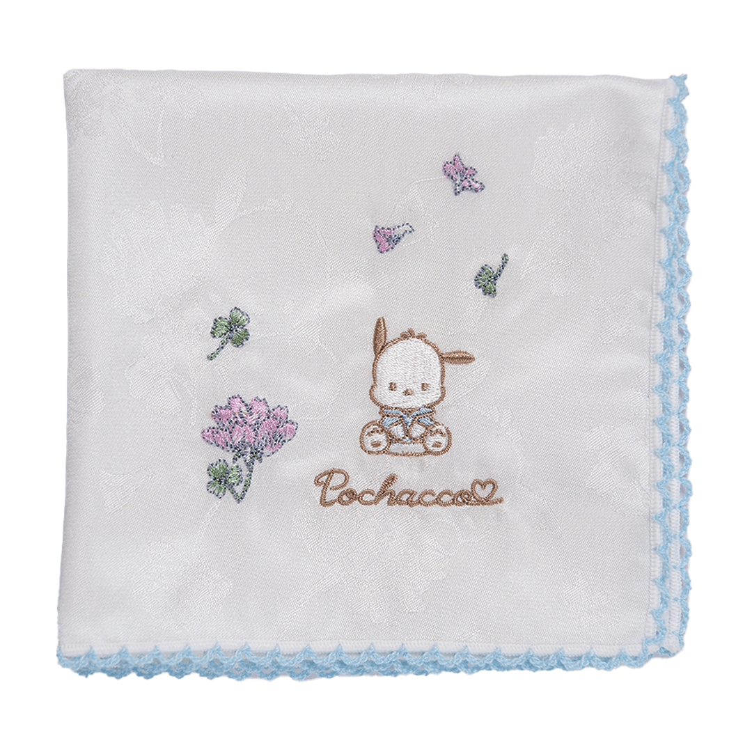 シルクハンカチ・ポチャッコ（ホワイト）