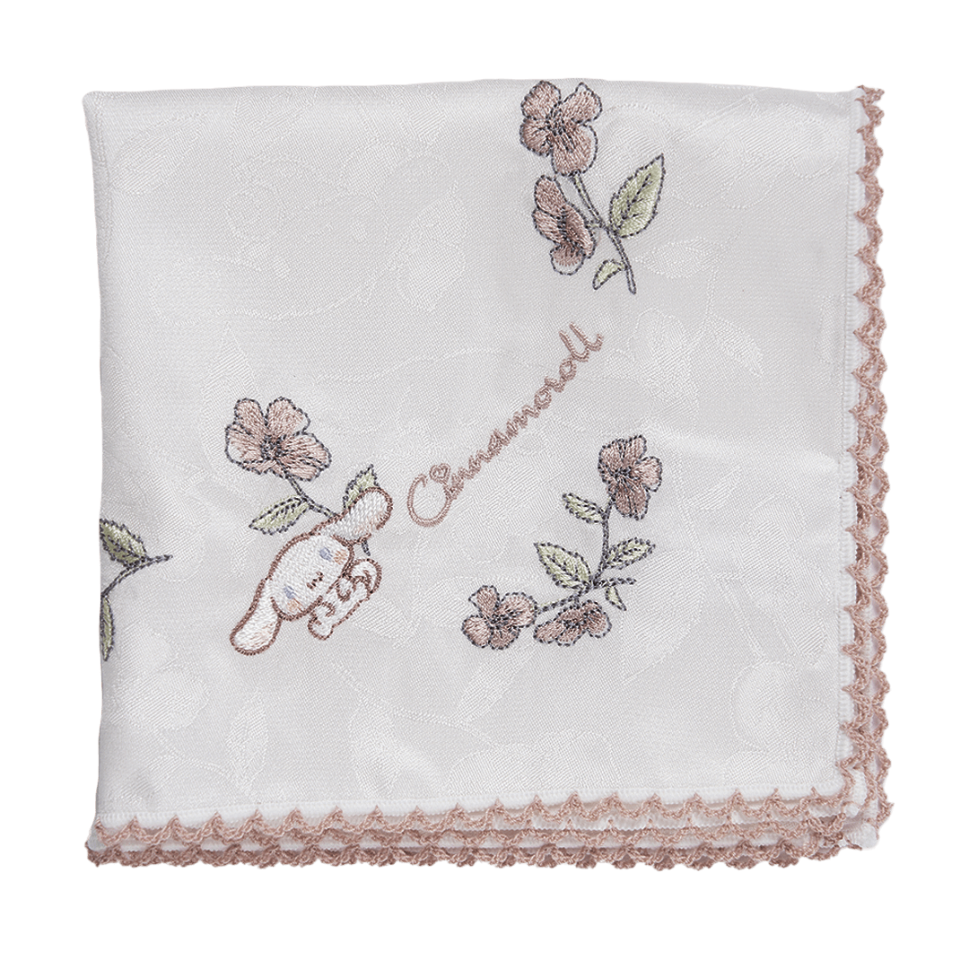 シルクハンカチ・シナモロール（ブラウン）