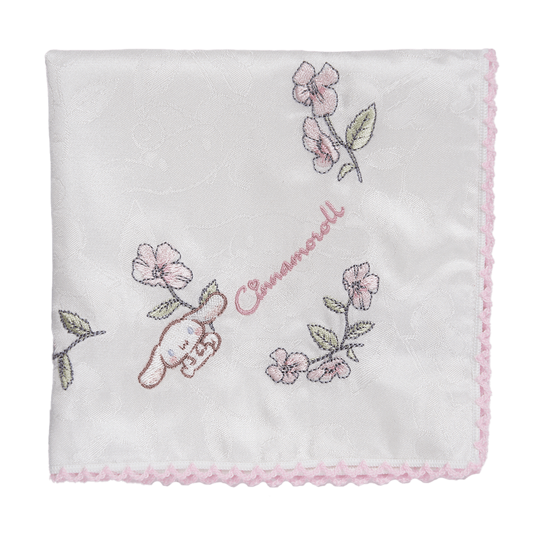 シルクハンカチ・シナモロール（ピンク）