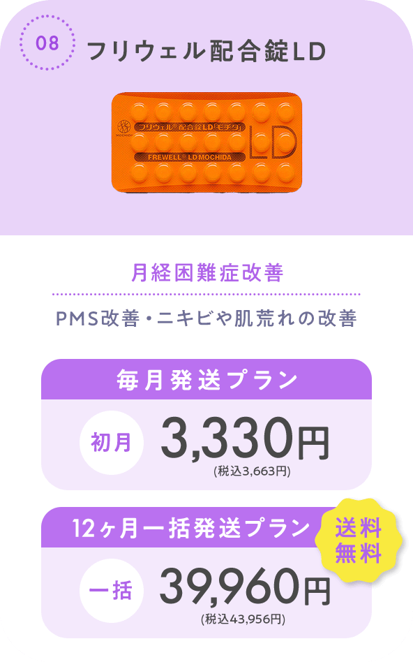 フリウェル配合錠LD