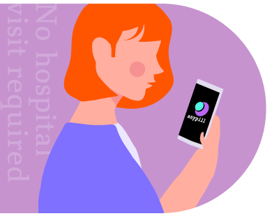 No hospital visit required