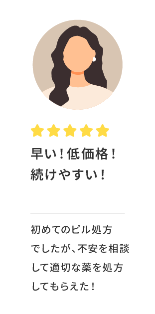 早い！低価格！続けやすい！