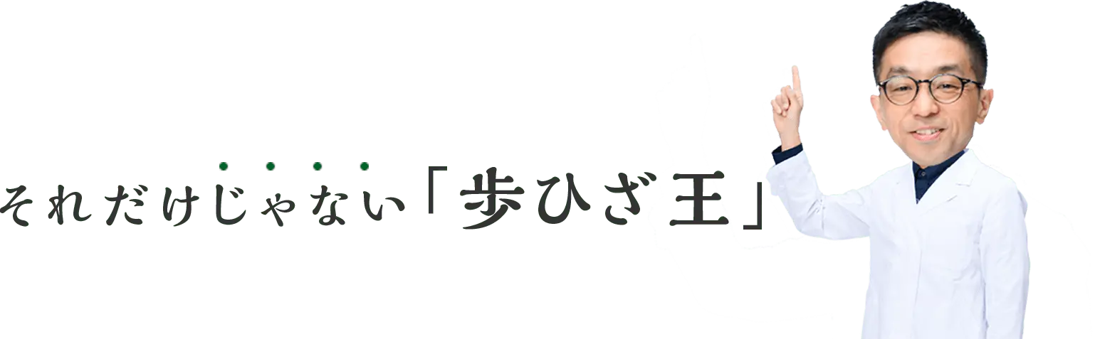 それだけじゃない歩ひざ王