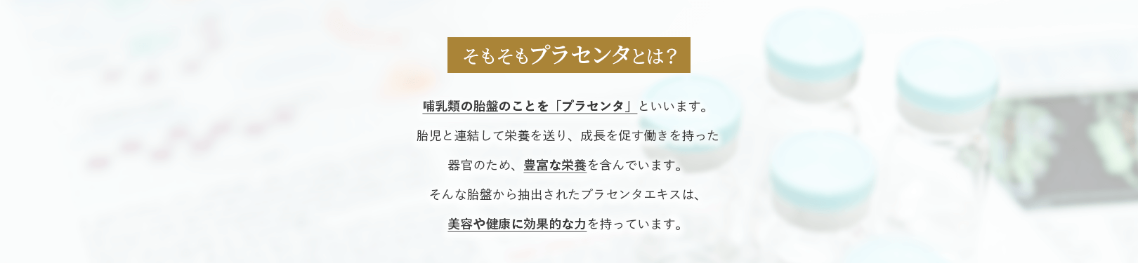 そもそもプラセンタとは？