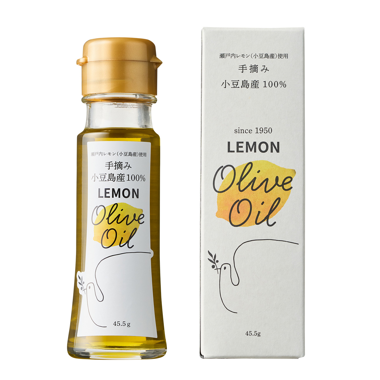 手摘み一番搾りレモンエキストラバージンオイル45.5ｇ（箱入）〈小豆島オリーブオリジナル〉