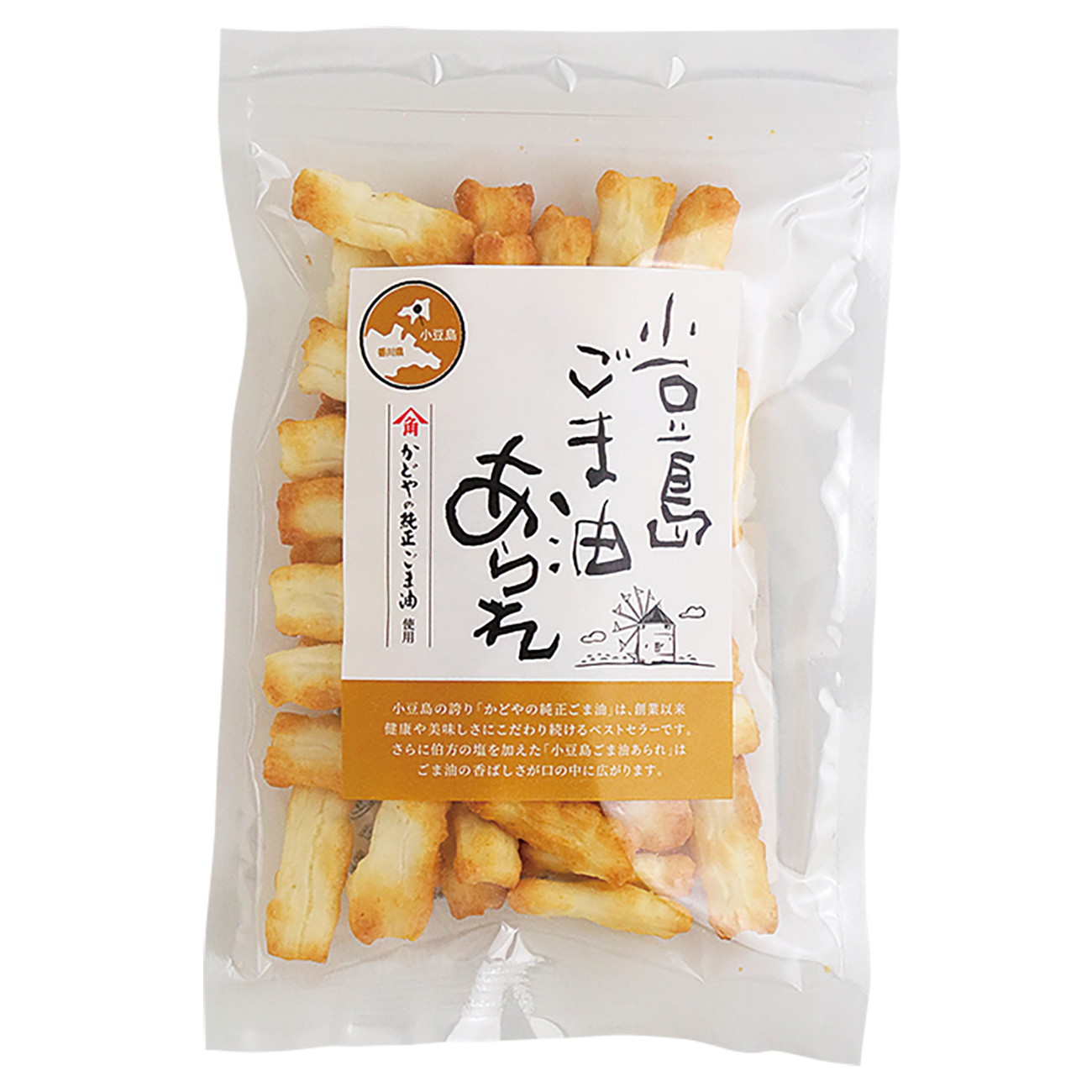 小豆島ごま油あられ 77g