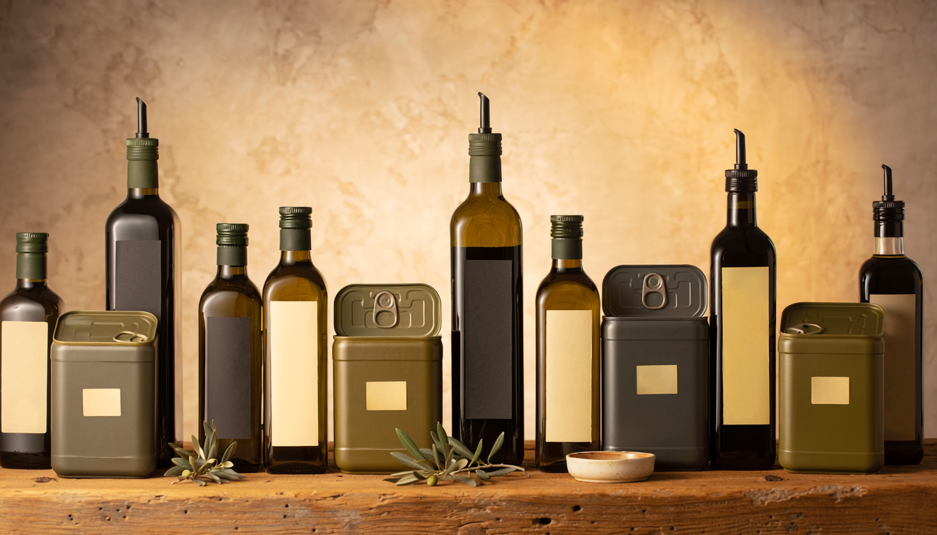 オリーブオイルのボトルと保存方法