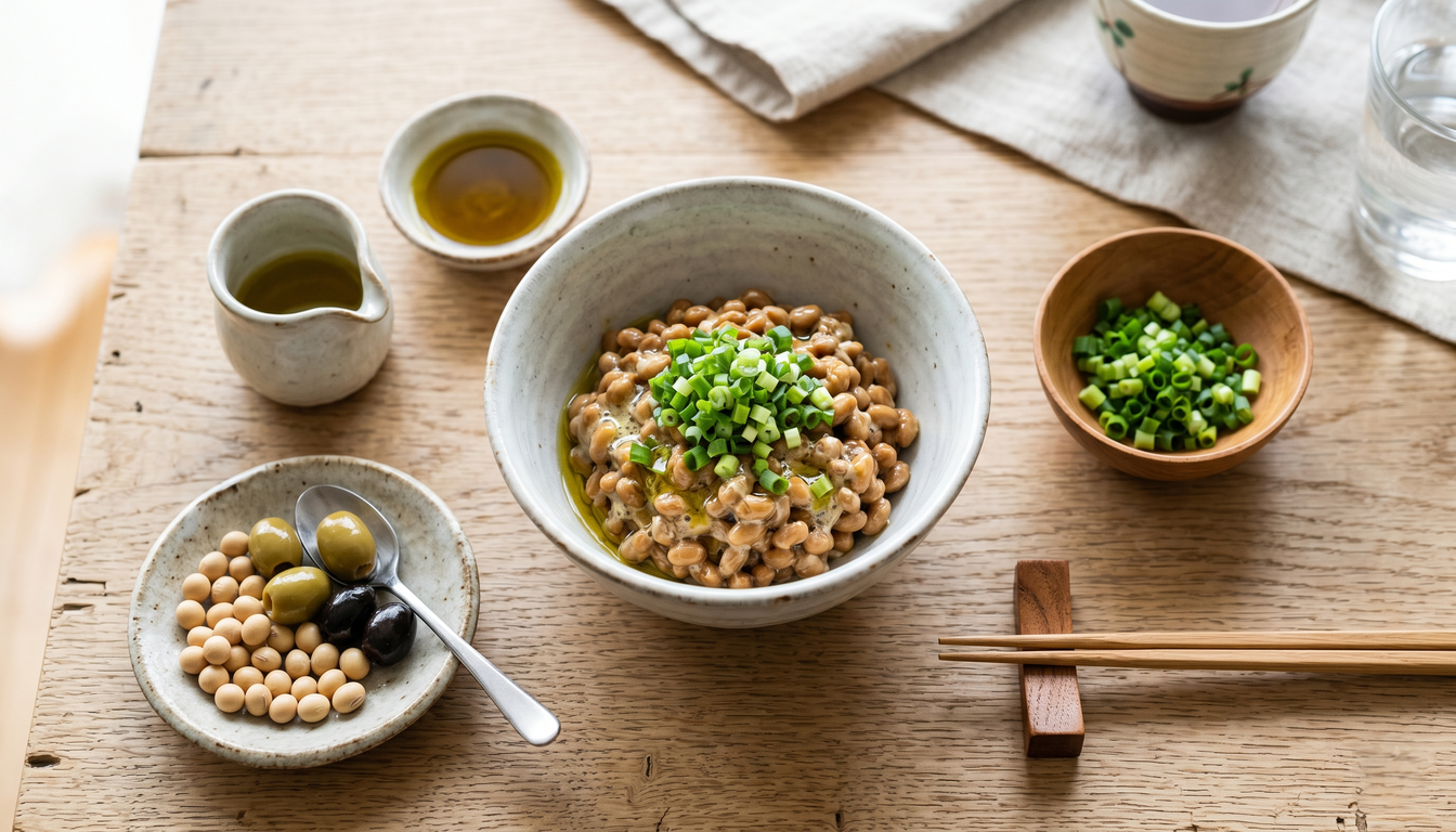 納豆とオリーブオイルの栄養