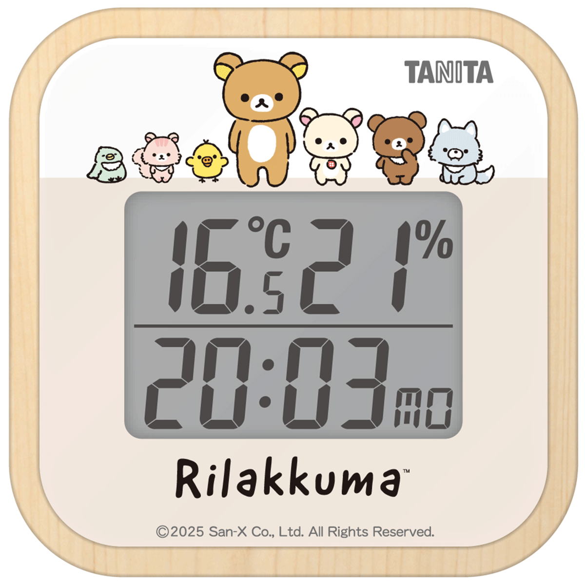 【10/30～】デジタル温湿度計 TT-CU リラックマモデル