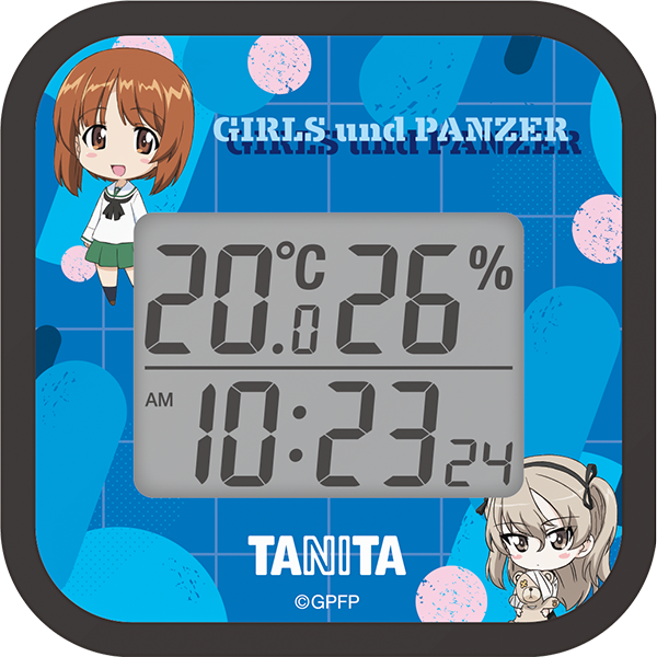 【11/13（金）14:00～】【受注生産商品】デジタル温湿度計 TT-CU ガールズ＆パンツァーモデル