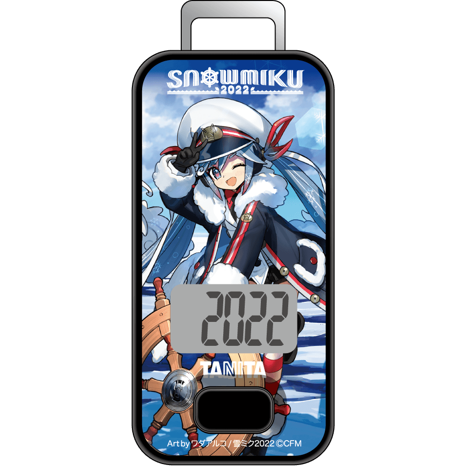初音ミク 雪ミク 2021 タニタ TANITA 万歩計 SNOW MIKU 3Dセンサー搭載歩数計 FB-741-SM SNOW MIKU 2021/2022/2023