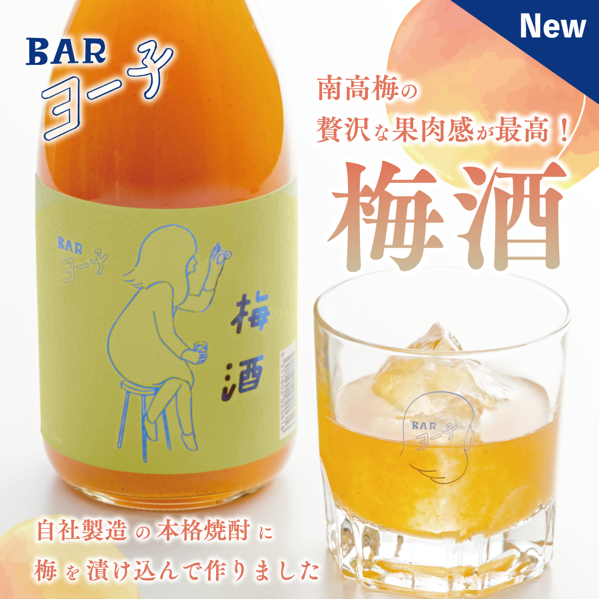 【※10/21以降出荷】 BARヨー子 梅酒 720ml ｜プレミアムリッチ 【楯の川酒造公式】 包装: 無し