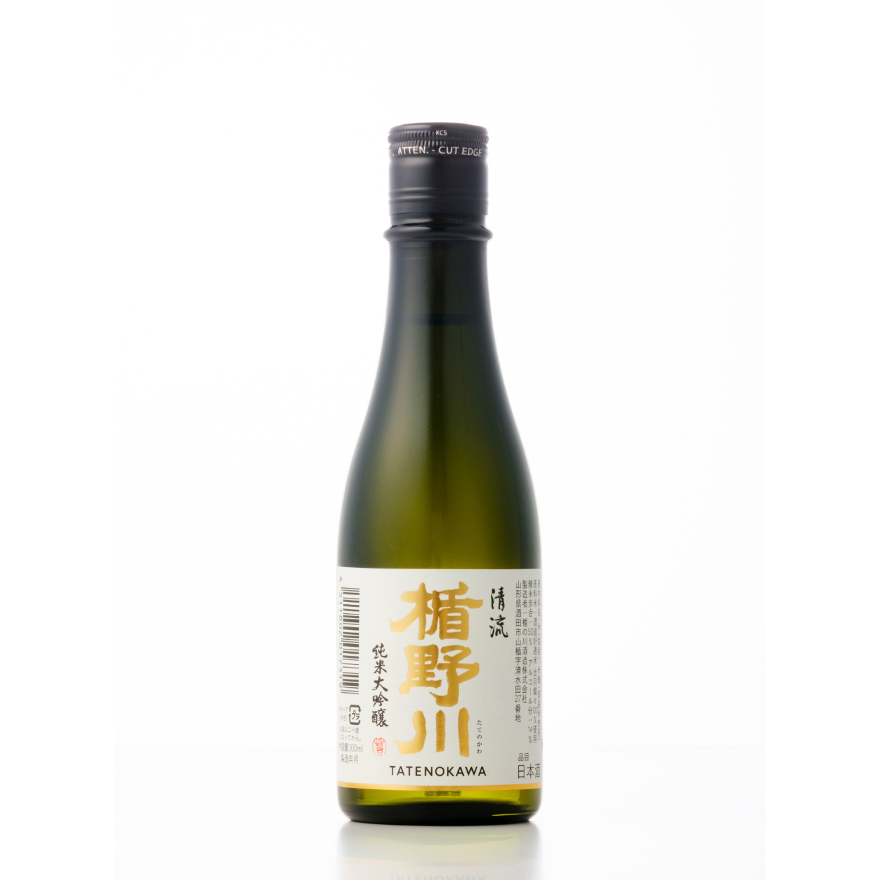 楯野川 純米大吟醸 清流 300ml ｜出羽燦々 初めての方に 【楯の川酒造公式】 包装: 無し
