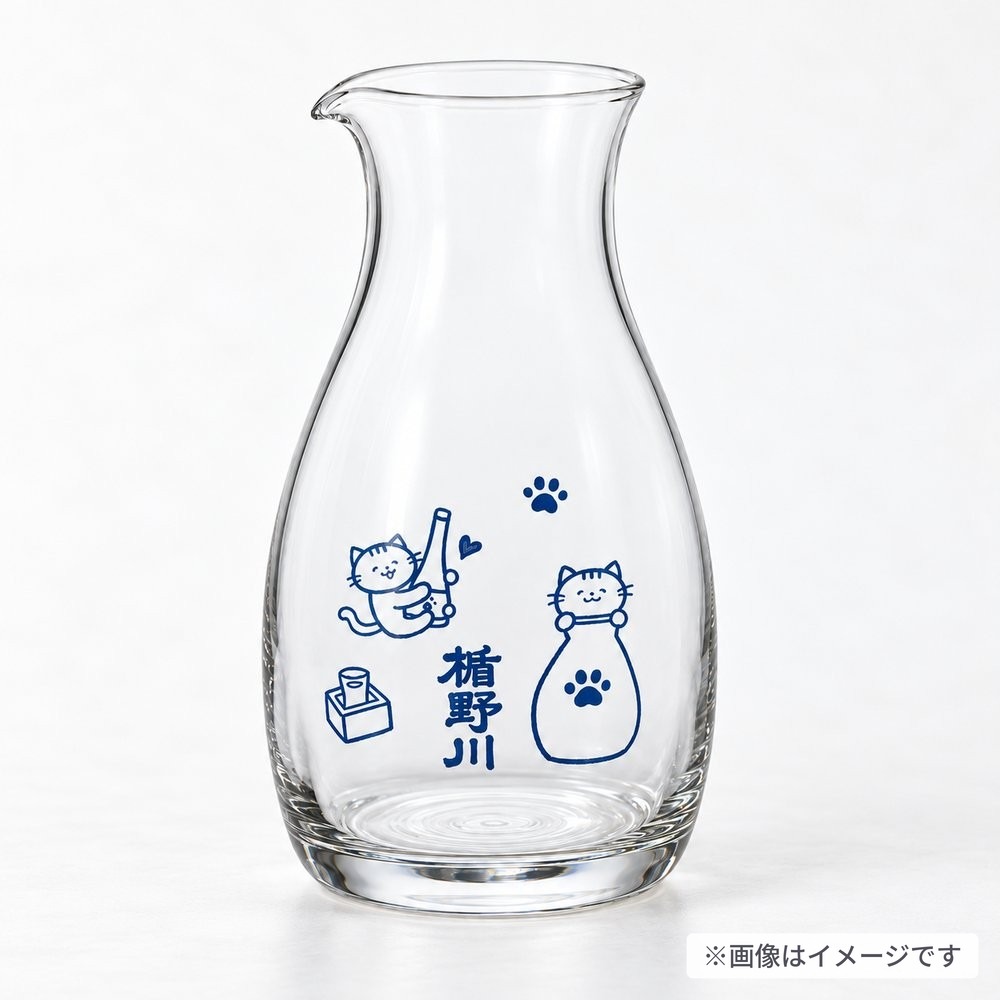 【11/20出荷開始】 たてにゃん 手びねりカラフェ | 【楯の川酒造】 包装: 無し