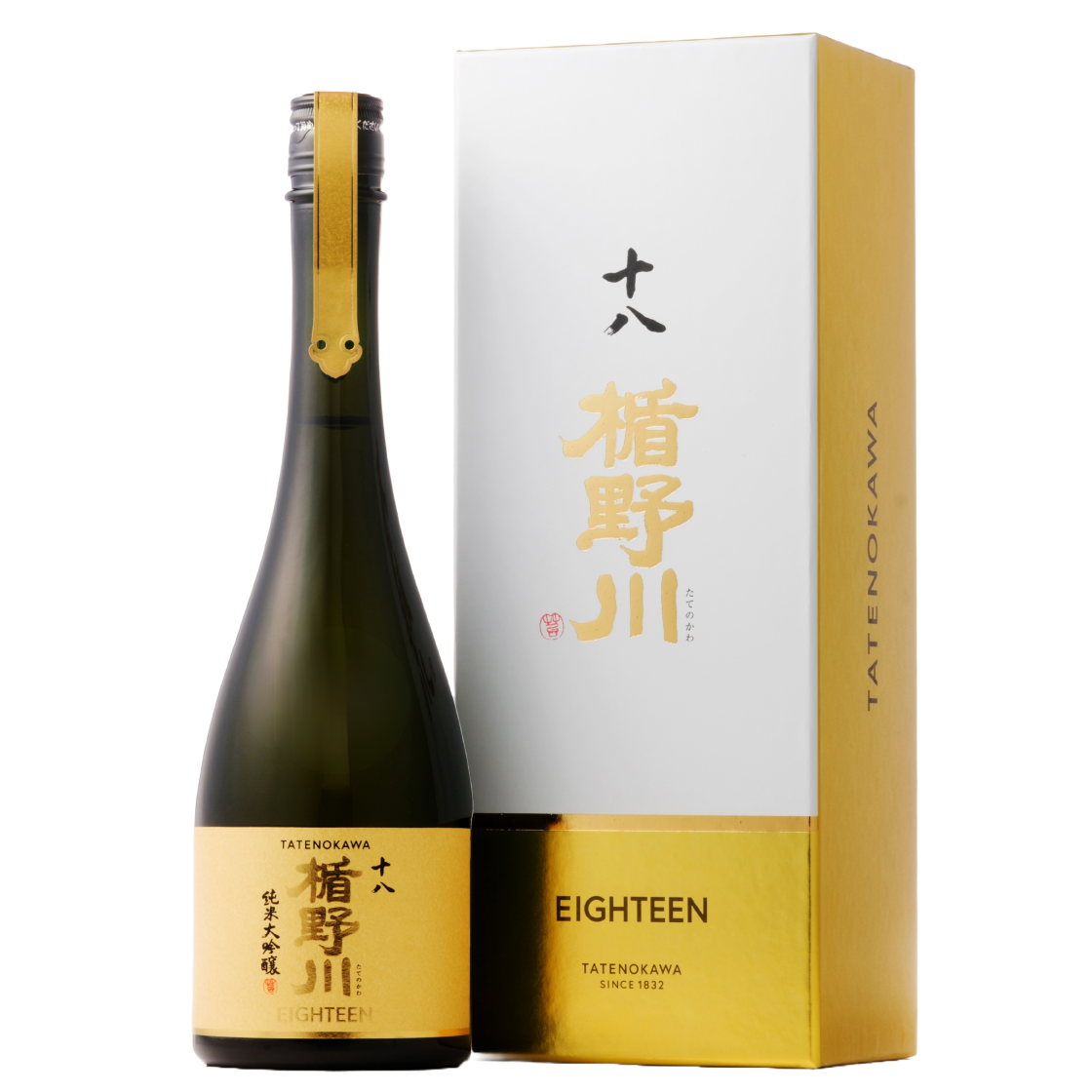 楯野川 純米大吟醸 十八 720ml｜高級日本酒 雪女神 精米歩合18% 【楯の川酒造公式】 包装: 無し