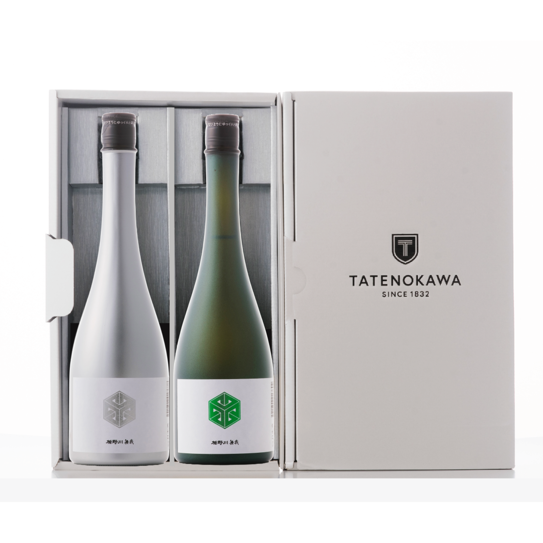 【※12/15以降出荷】 楯野川無我 プラチナボトル / グリーンボトル セット　各720ml 包装: 無し