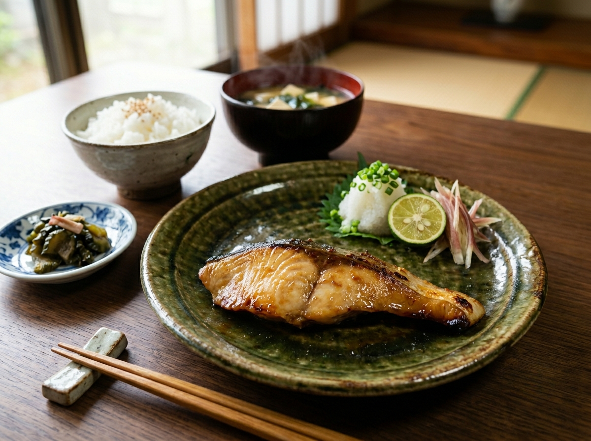 ブリの味噌糀焼き