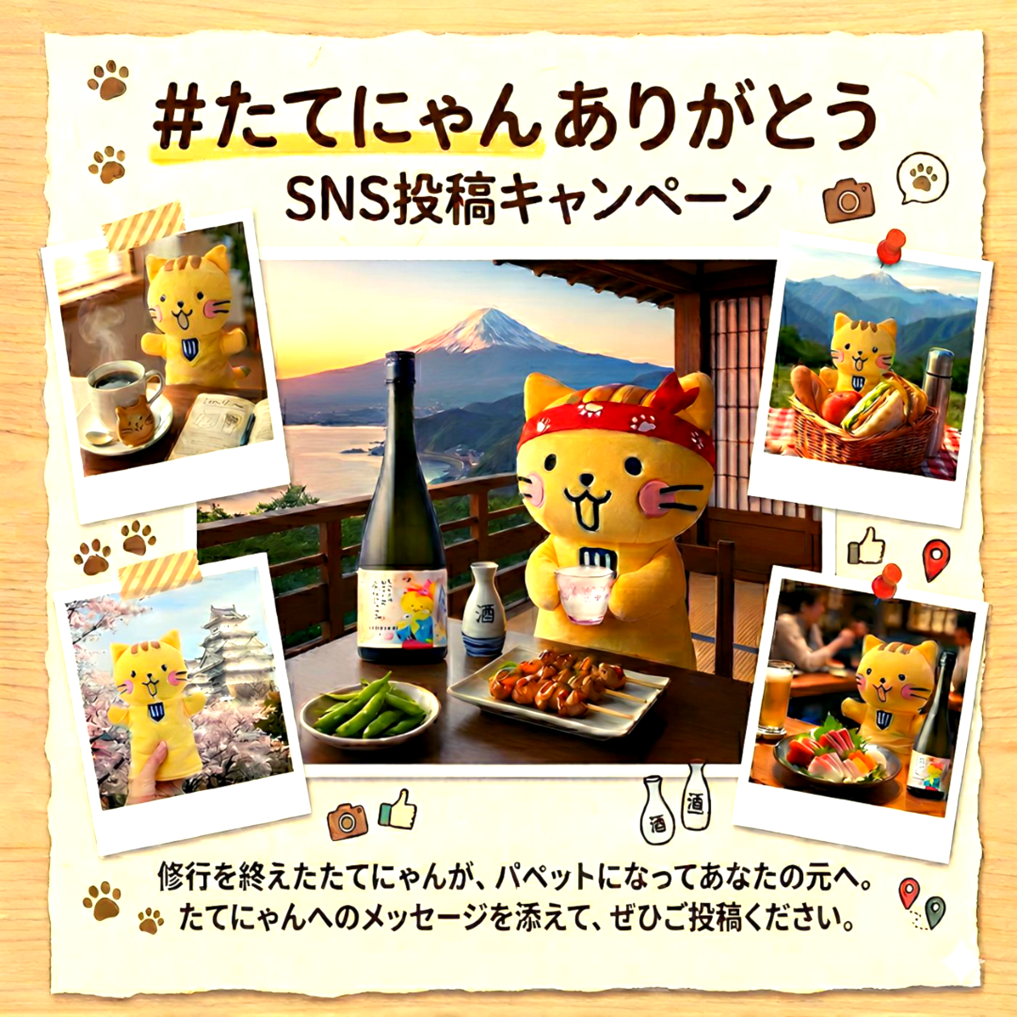 #たてにゃんありがとう フォトキャンペーン