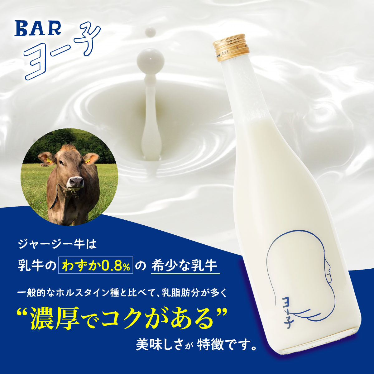 ジャージー牛は乳牛のわずか0.8%の希少な乳牛