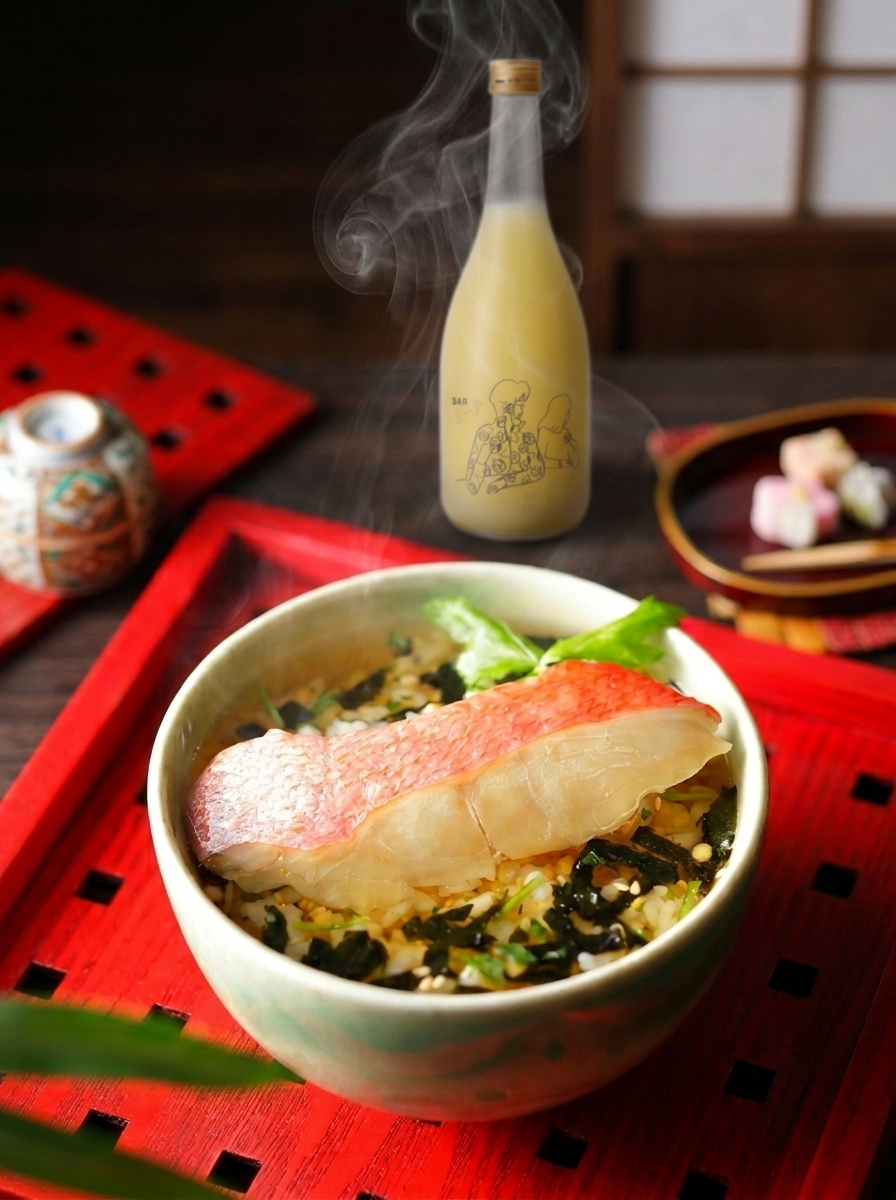 贅沢具材の本格だし茶漬けとドライレモンサワーのペアリング