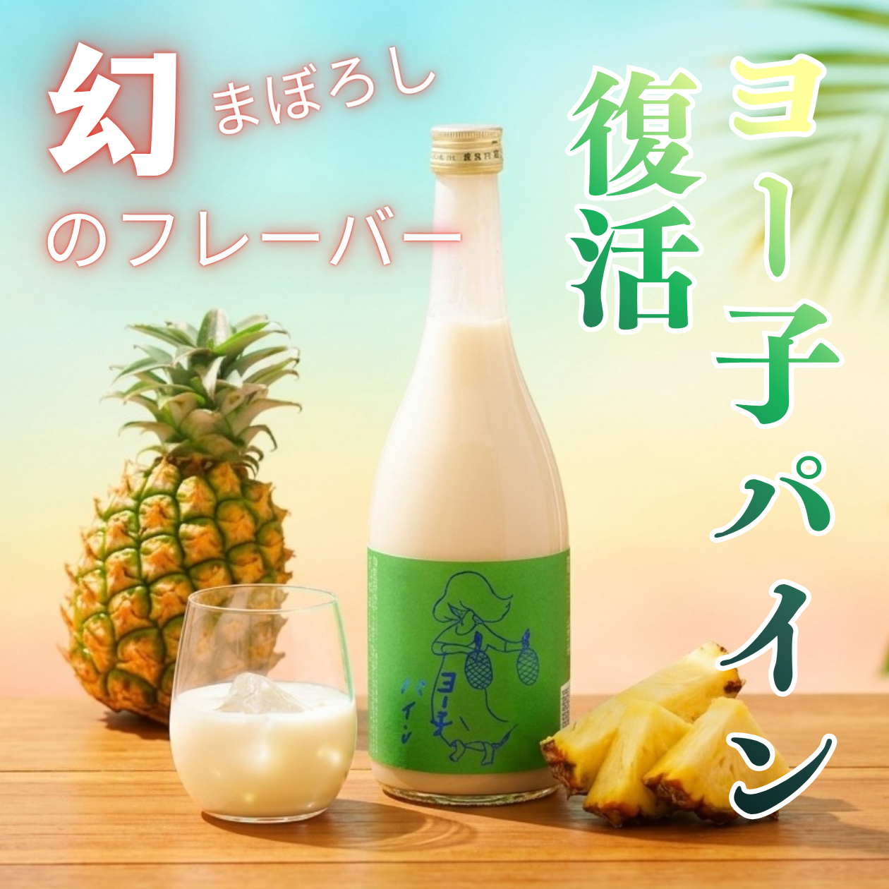 7/16以降出荷】 ヨー子 パイン （生リキュール） 720ml｜BARヨー子