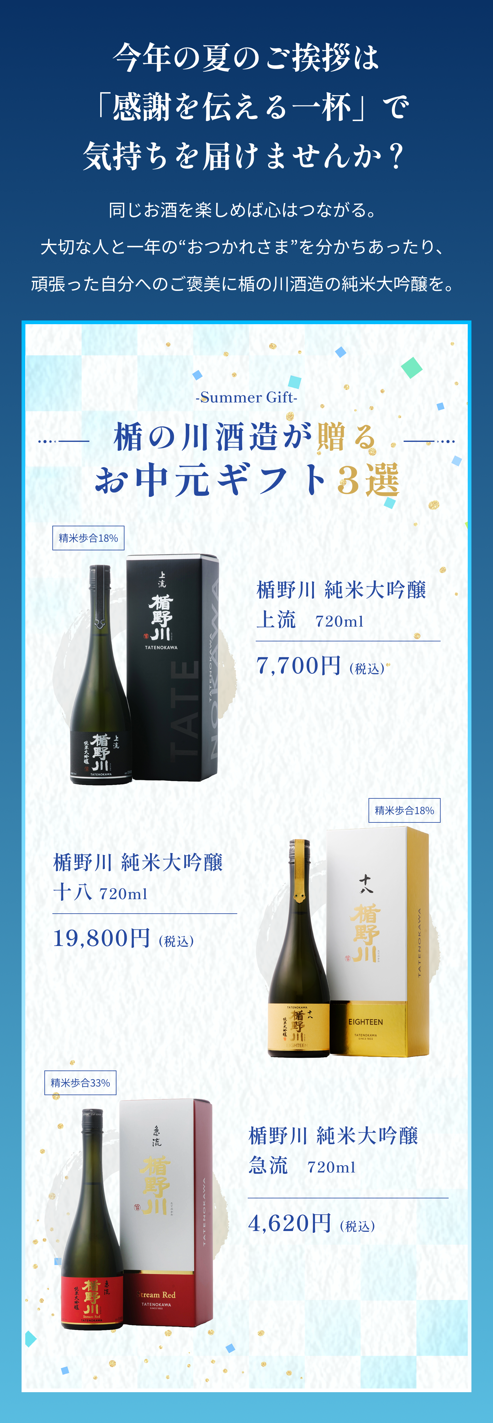 お中元ギフト3選