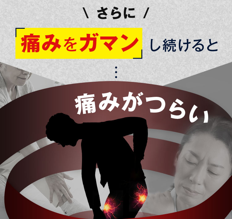 痛みをガマン し続けると