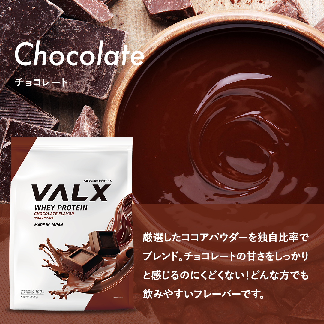 ホエイプロテイン(WPC) 3kg チョコレート風味