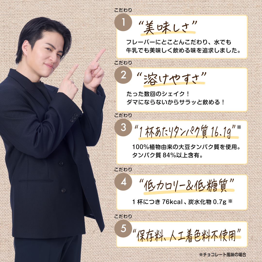 【プロテイン盛り合わせセット】 チョコレート風味