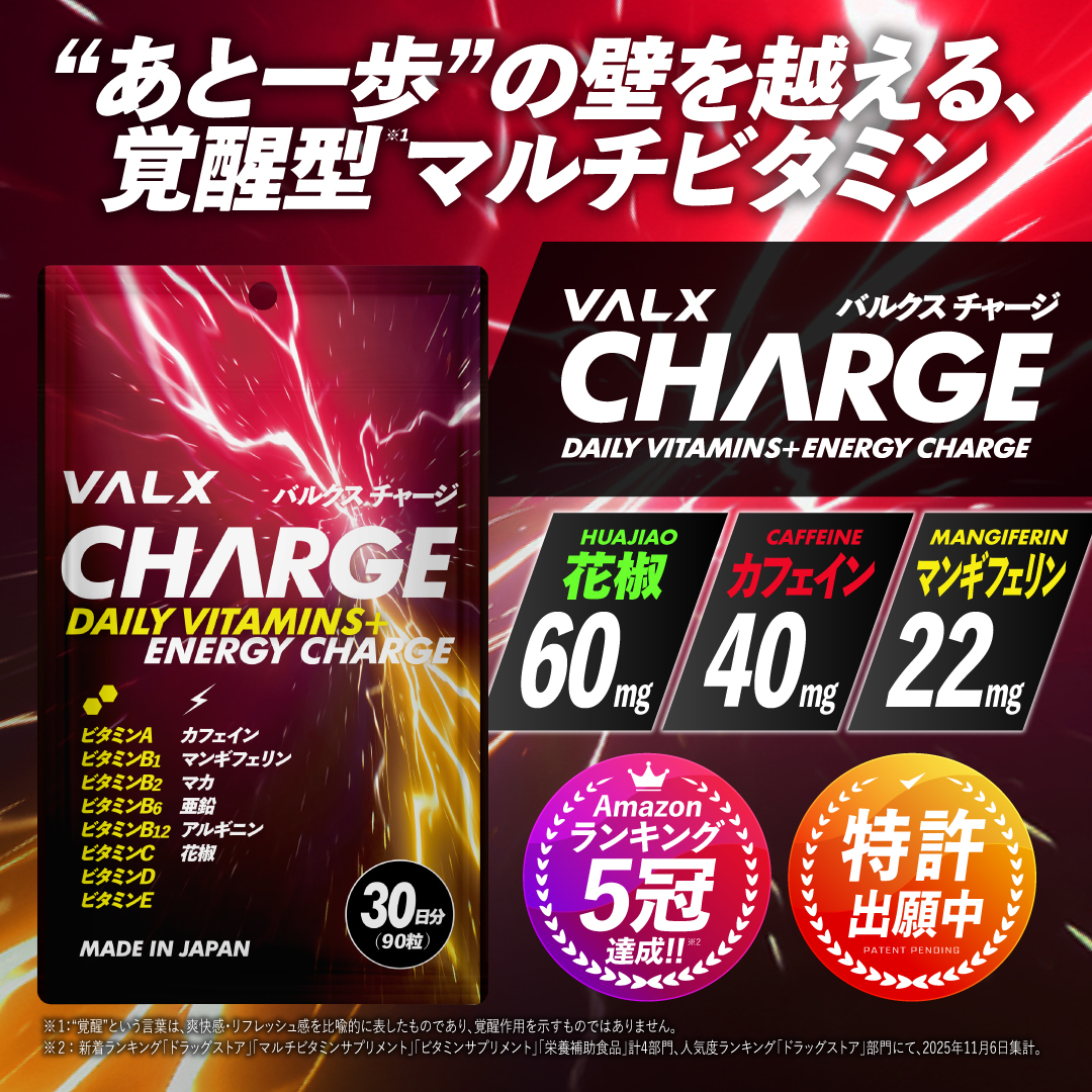 【キャンペーン】VALX CHARGE