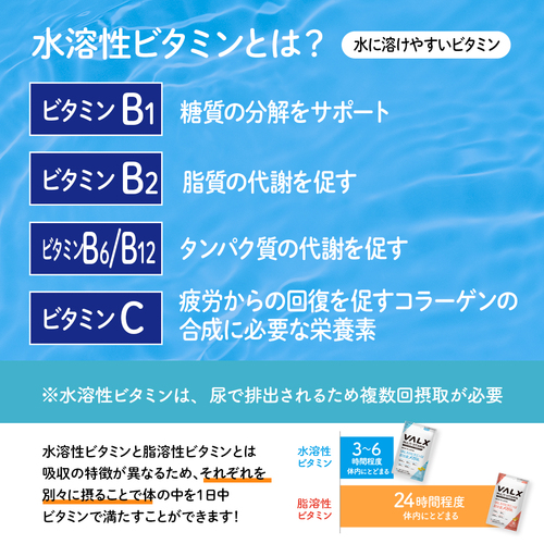 マルチビタミン 水溶性ビタミン