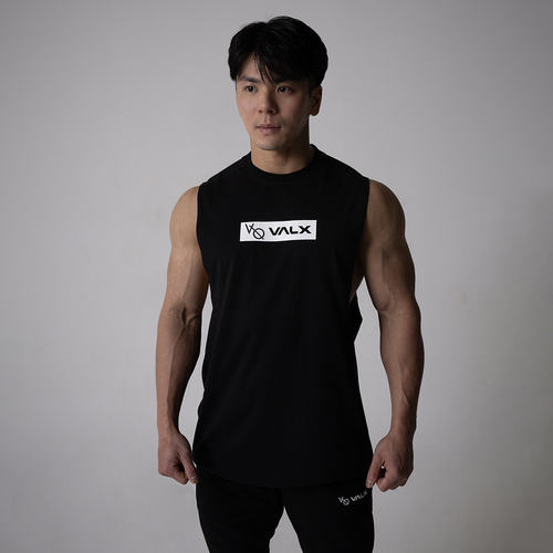 VANQUISH メンズ トレーナー 黒 BLACK by VANQUISH クルーネック Tシャツ メンズ ブランド 長袖
