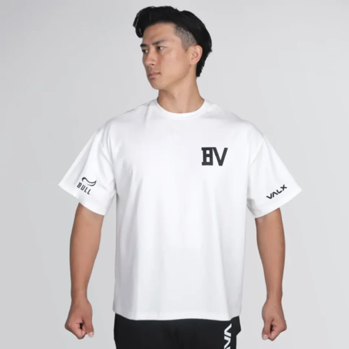 国内配送★PERSONNEL ONLY デザイン コットン Tシャツ 公式限定】BULLコラボオーバーサイズコットンストレッチTシャツ