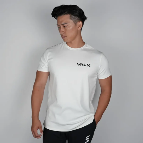 スリムフィットコットンTシャツ スリムフィットコットンストレッチTシャツ(WH) | VALX