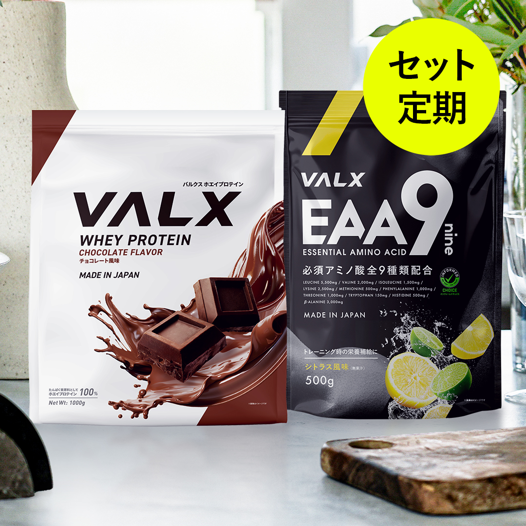 WPCホエイプロテイン 1kg + EAA9　セット定期 チョコレート風味