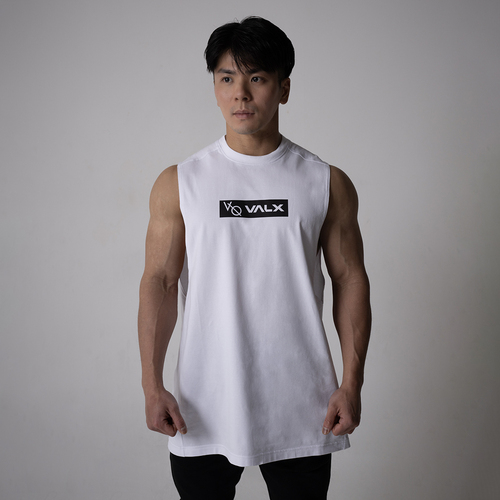 【公式限定】Vanquish Fitnessコラボ　スリーブレスTシャツ（WH） M