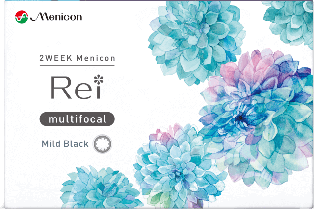 2WEEK Menicon Rei multifocal Mild Black 左右: 右目用, BC/DIA: 8.6/14.5, PWR: ±0.00, ADD: +1.00