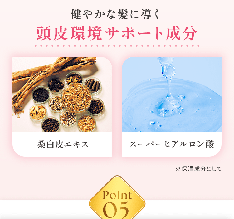 頭皮環境サポート成分