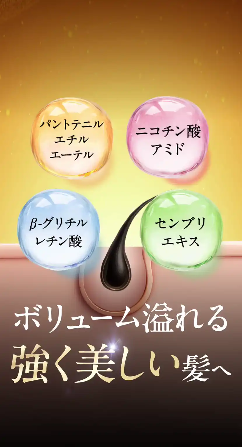 4つの育毛有効成分