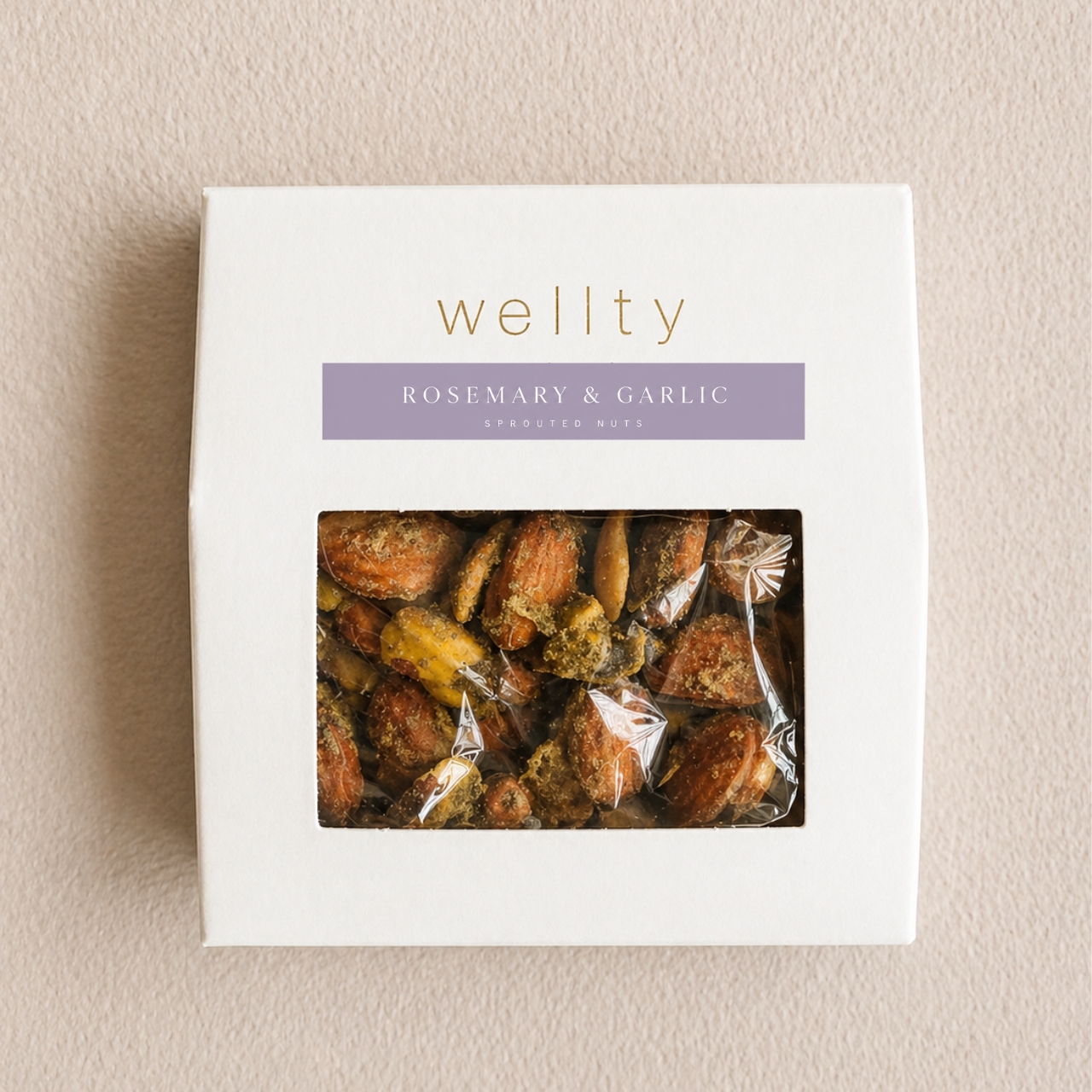 発芽ナッツ　ー イタリアンハーブナッツ　ローズマリー＆ガーリック ー （40g）｜紙箱パッケージ・贈り物にも
