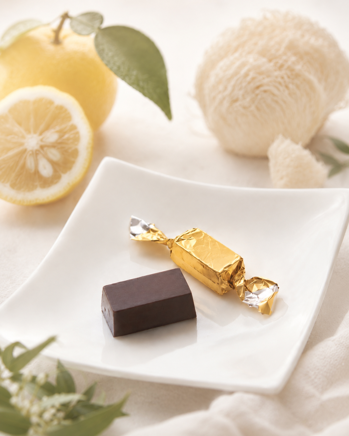 【coming soon】ライオンズメイン×箕面産 実生柚子のローチョコレート（機能性キノコシリーズ）