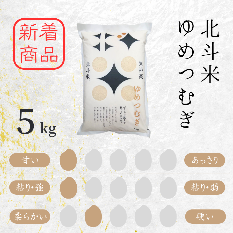 北海道産・北斗米ゆめつむぎ 5kg【令和8年産】