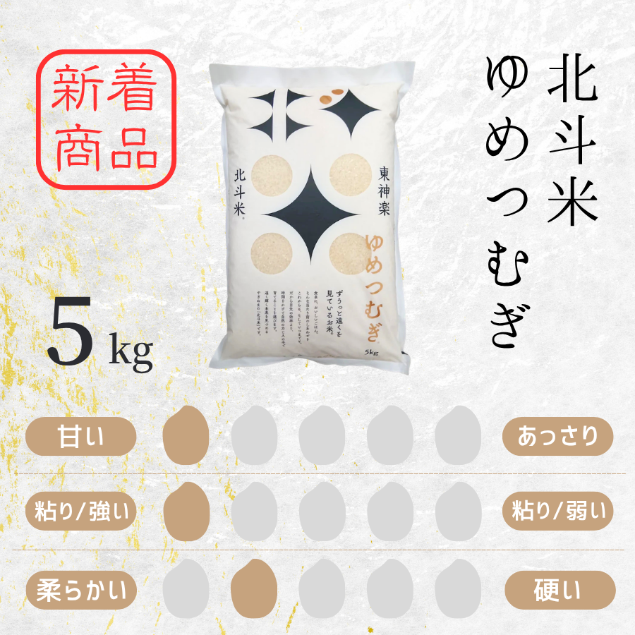 北海道産・北斗米ゆめつむぎ 5kg【令和8年産】