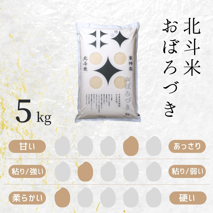 北海道産・北斗米おぼろづき 5kg【令和7年産】