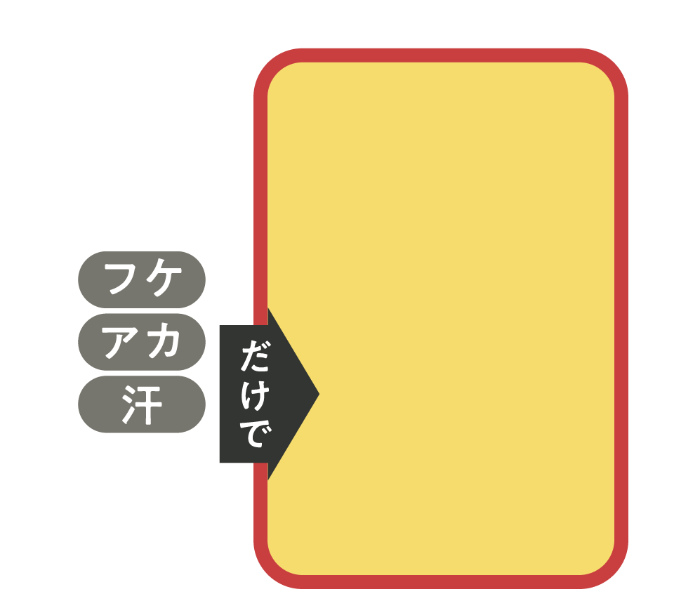 フケ アカ 汗たった1gだけで